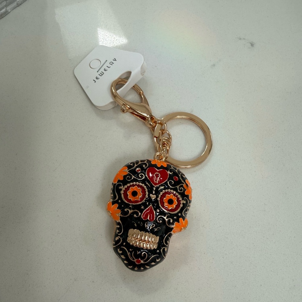 Dia de Los Muertos Charm-Black